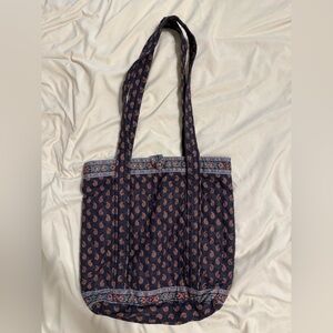 Vintage Vera Bradley Paisley Patterned Tote Bag